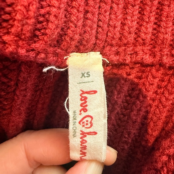 Hanna Andersson Deep Red Toggle Cardigan - Picture 6 of 7